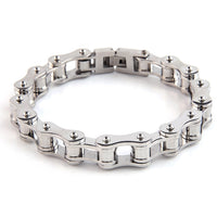 Silver Bike Chain Bracelet