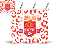 Chiefs Superbowl Champs Tumbler - Leopard