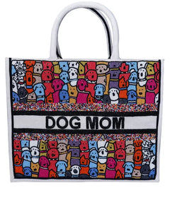 Dog Mom Beaded Bag