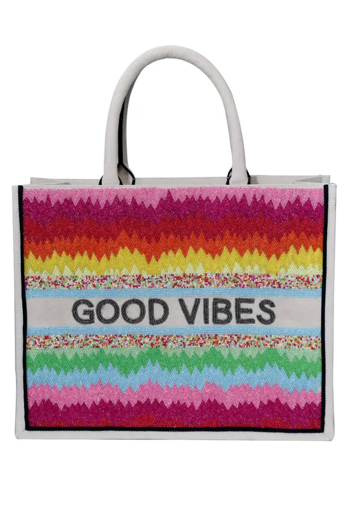 Good Vibes Beaded Bag
