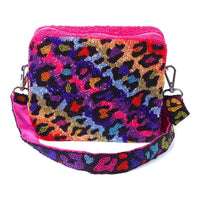Rainbow Leopard Crossbody Bag
