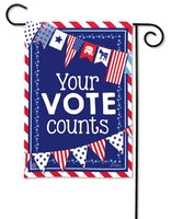 Your Vote Counts Garden Flag
