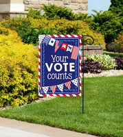 Your Vote Counts Garden Flag