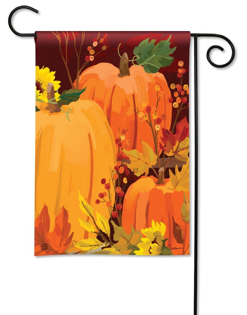 Harvest Pumpkins Garden Flag