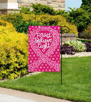 Think Pink Garden Flag