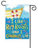 Big Boats Garden Flag