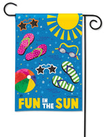 Summertime Fun Garden Flag