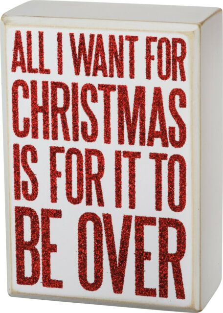 Box Sign - All I Want For Christmas