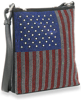 American Flag Rhinestone Crossbody Sling