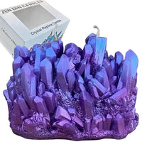 Amethyst Aura Quartz Crystal Candle