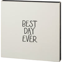 Best Day Ever Guest Book Box Sign