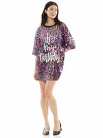 It's My Birthday Shirt Dress - Multi