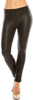 Black Glitter Sequin Leggings