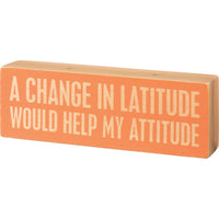 Box Sign - Change in Latitude