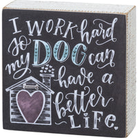 Chalk Sign - Dog Life