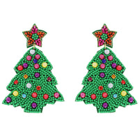 Christmas Tree Multicolor Earrings