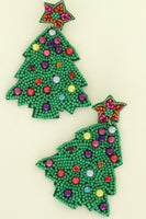 Christmas Tree Multicolor Earrings