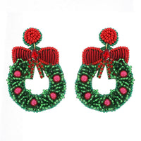 Christmas Wreath Earrings