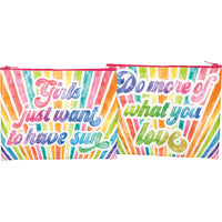 Zipper Pouch - Girls Just Want To Have Sun