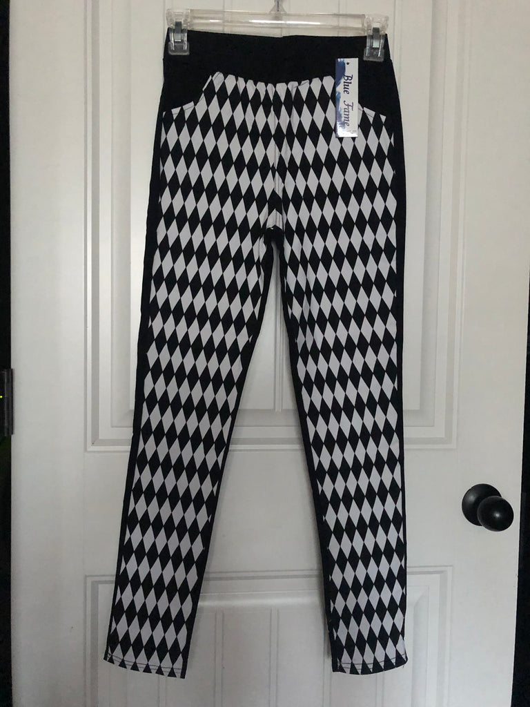 Black & White Diamond Pants