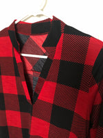 Red & Black Plaid Dress