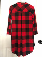 Red & Black Plaid Dress
