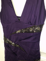Dark Purple Embellished Dress