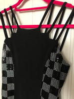 Strappy Checkered Dress