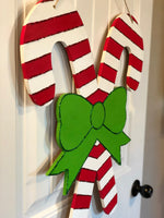 Christmas Candy Canes Door Hanger