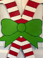 Christmas Candy Canes Door Hanger