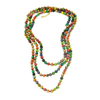 Kantha Bead Long Necklace