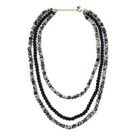 Kantha Indigo Layered Necklace