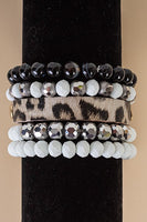 Leopard Stacked Bracelet (Multiple Colors)