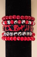 Leopard Stacked Bracelet (Multiple Colors)