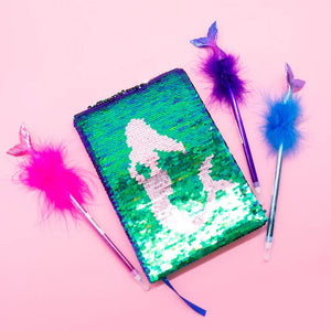 Sequin Mermaid Notebook