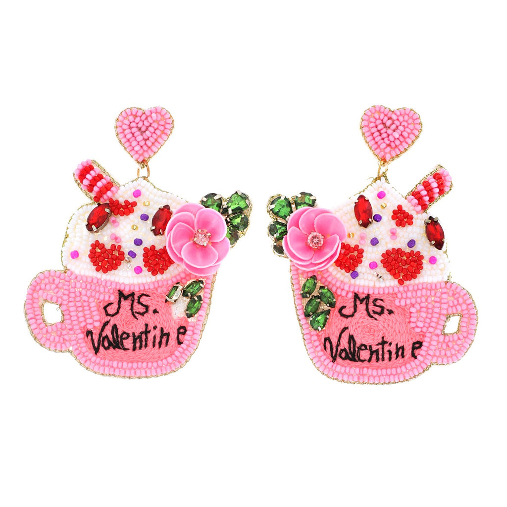 Ms. Valentine Earrings Pink