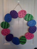 Easter Egg Wreath Door Hanger