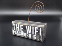 Box Sign - Wifi Password