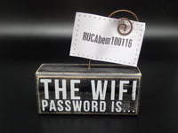 Box Sign - Wifi Password
