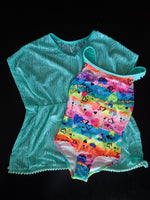 One Piece Swimsuit & Cover Up Set