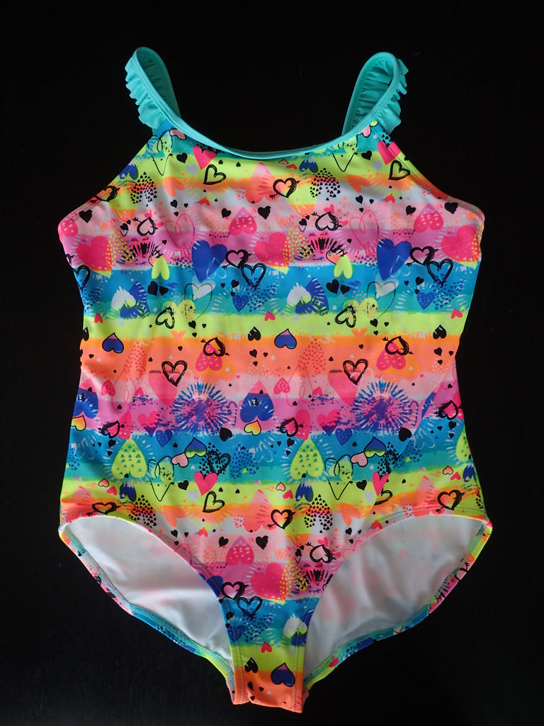 Colorful Hearts One Piece Swimsuit