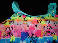 Colorful Hearts One Piece Swimsuit