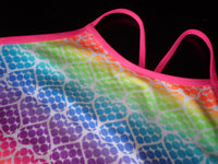 Rainbow Hearts One Piece Swimsuit