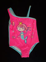 Pink and Blue Mermaid One Piece Swimsuit