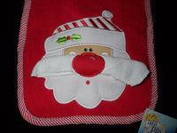 Santa Pullover Bib With Washcloth