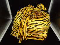 Tiger Print Round Fuzzy Bag