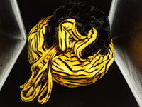 Tiger Print Round Fuzzy Bag