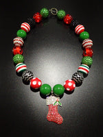 Christmas Necklace - Stocking Pendant
