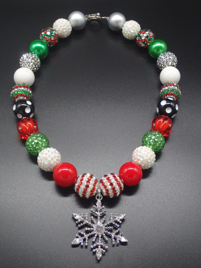Christmas Necklace - Snowflake Pendant