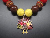 Thanksgiving Necklace - Turkey Pendant